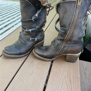 Freebird Cora Brown Leather Boots for Women